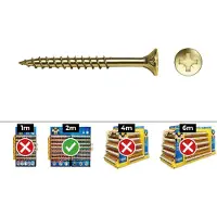 APOLO MEA Box 30un Holzschraube avell.pz r/parc din/ref vloxp 6x100 celo