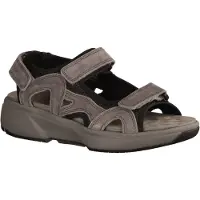 Xsensible Timor bequeme Herrensandale, Grey/Black, Leder/Textil, NEU - Herrenschuhe Sandale / Pantolette, Grau, leder/textil