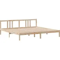 vidaXL Bettgestell mit Kopfteil ohne Matratze 200x200 cm