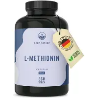 True Nature L-Methionin Kapseln - Essentielle Aminosäure Vegan & Made in Germany 240 St