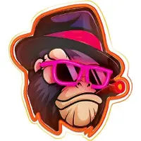 Forever Light LED Neon Art Wandkunst Wanddekoration Dekolicht Gangsta Monkey
