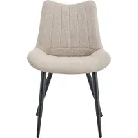 Xonox .home Stuhl 2er Set Lotta Webstoff creme (B/H/T): 53 x 86 x 59 cm