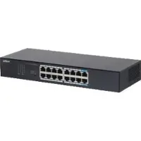 Dahua Technology S3016-16GT, Unmanaged, L2, Gigabit Ethernet (10/100/1000), Rack-Einbau, Desktop-/Wandmontage