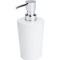 Wenko Keramik Seifenspender Coni Weiß, nachfüllbar, bis zu 300 ml, Seifendosierer ideal für Bad, Dusche und WC, 1 Stück