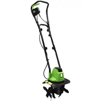 GEKO | Elektro-Bodenhacke, 32cm Arbeitsbreite, Gartenfräse, Sicherheitsschalter, Bodenhacke Ackerfräse, Kultivator
