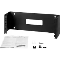 StarTech.com .com 4 HE 19" Patchpanel Halterung mit Scharnier zur Wandmontage, Wandmontiertes Regal, 4U, 15 kg, 2,2 kg, Schwarz