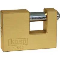 Kasp Mono-Blockschloss, Messing, 63 mm