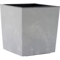 Siena Garden Pflanzgefässe NIZZA STONE grau Betonoptik, 40 x 41 cm Kunststoffgefäss mit Einsatz