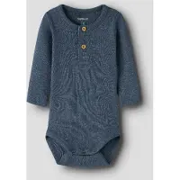 Name it Body l/ä - Rib - NbmKab - Vintage Indigo/Melange - - 50 - Body L/Ä
