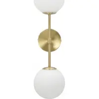 Mauro Ferretti Applique Glamy doppelt E14 15x21x55 cm Weißgold