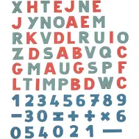 Smoby Magnetspielzeug - 72 st. - Magnetische Buchstaben & Zahlen - - One Size - Magnetspielzeug