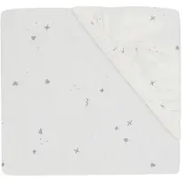 Jollein Spannbettlaken Twinkling 70/75x140/150 cm, Off White/Sea Green