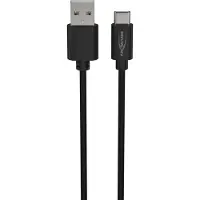 Ansmann 1700-0130, 1 m, USB A, USB C, 0,48 Gbit/s, Schwarz
