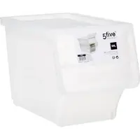 5 Five Aufbewahrungsbox mit Frontöffnung, PP-Kunststoff, Transparent, 24 L, 173615