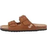 THIES & CO thies Pantoletten in Übergrößen Braun th1530-01 cognac große Damenschuhe