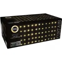 Cortina LED Lichtervorhang 300 cm 120 LEDs Warmweiß inkl. Timer 19 Leuchtmodi Weihnachtsdeko Vorhang für Innen/Außen Weihnachten LED Lichterkette