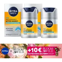 Beiersdorf NIVEA MEN Active Energy Gesichtspflege Gel Anti-Müdigkeit Koffein Guarana 2 x 50 ml