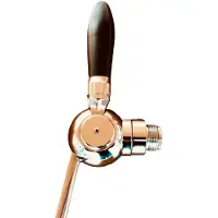 Ich-zapfe Bierzapfhahn, Kompensatorhahn - Cosmo, verchromter Kompensator mit Stahlanschluss 5/8" - 1/2"Length:35 mm