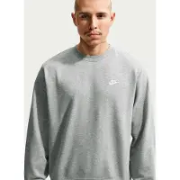 Nike M NK CLUB FT CREW DK GREY HEATHER/BLACK