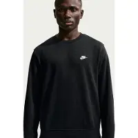 Nike M NK CLUB FT CREW BLACK/WHITE