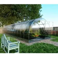 KLASIKA GREENHOUSES Tube*KLASIKA Gewächshaus 30m2, 3m x 10m mit 6 mm Polycarbonatabdeckung