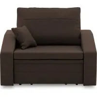 Adams Group Klappsessel mit Schlaffunktion für Wohnzimmer, Schlafsessel Vertico 80cm Braun