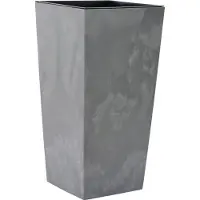 Siena Garden Pflanzgefässe NIZZA STONE grau Betonoptik, 25 x 46,5 cm Kunststoffgefäss mit Einsatz