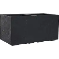 Siena Home Pflanzkasten FARO STONE schwarz Betonoptik, 40 x 80 x 40 cm Kunststoff