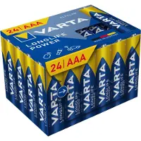 Varta Batterien Longlife Power, Micro AAA, Spannung 1,5 V, Big Box mit 24 Stück