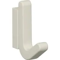 Hewi Einzelhaken Serie 477 matt, elastisch Kunststoff (TPU) 99 reinweiss Höhe 68 mm