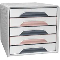 Cep Schubladenbox Smoove Mineral 5 Schübe puderrosa