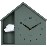Karlsson - Wanduhr Peeking Doggy - Grün - 24.9x24.9x27cm
