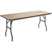 Oviala Klappbarer Holztisch 200cm 10 Plätze - Rekkem