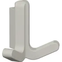 Hewi Doppelhaken Serie 477 matt, elastisch Kunststoff (TPU) 97 lichtgrau Höhe 69 mm