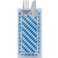 Sovie HORECA Besteckserviette Bavaria in blau aus Linclass Airlaid 40 x 40 cm, 100 Stück