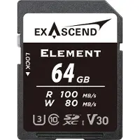 EXASCEND Element 64GB 100MB/S V30 UHS-I