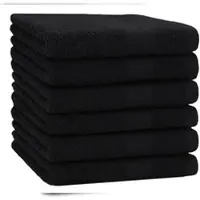 Betz 6 Stück Duschtücher Premium 70x140 cm Farbe schwarz