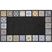 Douceur D`Interieur rechteckige Eingangsmatte, 75x45x0,5, PVC-Relief