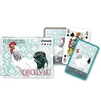 Piatnik Chicken Art Spielkarten – Doppeldeck