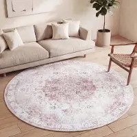 FRAAI Teppich Vintage Rund - Lago Rot Rosa Ø 140 cm