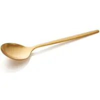 WAS Germany - Suppenlöffel Set ALEX GOLD, mit gold, matter PVD Beschichtung, 18 cm, Set á 12 Stück, Chromnickelstahl 18/10