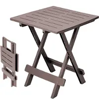 Spetebo 1.05 Kunststoff Klapptisch - Farbe: Braun