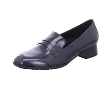 Gabor Damen Slipper mit rundem Zehenabschluss, kleinem Blockabsatz und gepolsterter Lederdecksohle