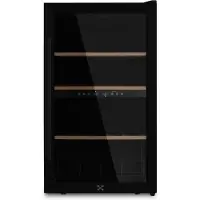 LES PETITS CHAMPS Weinkühlschrank CAVCDB32 Schwarz, 32 Flaschen, Kapazität 80L