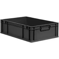 Proregal Eurobox Nextgen Color HxBxT 17x40x60cm 34 Liter Griffe Schwarz Geschlossen Schwarz Eurobehälter Transportbox Transportbehälter