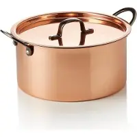 WAS Germany Serviertopf STEEL & STYLE RUBY, Ø 20 cm, 3 ltr., Kupfer, Messing, Chromnickelstahl