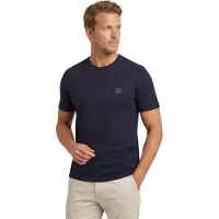 Hugo Boss T-Shirt aus Baumwoll-Jersey mit Logo-Patch Grösse XXXL