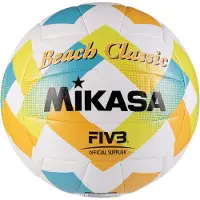 MIKASA BV543C VXA LG Beach Classic Beachvolleyball in blau, Größe 5
