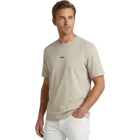 BOSS Relaxed-Fit T-Shirt mit geschichtetem Logo-Print Grösse M