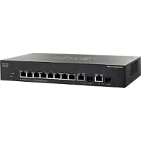 Cisco SF 302-08, Managed, L3, Fast Ethernet (10/100), Vollduplex, Rack-Einbau, 1U
